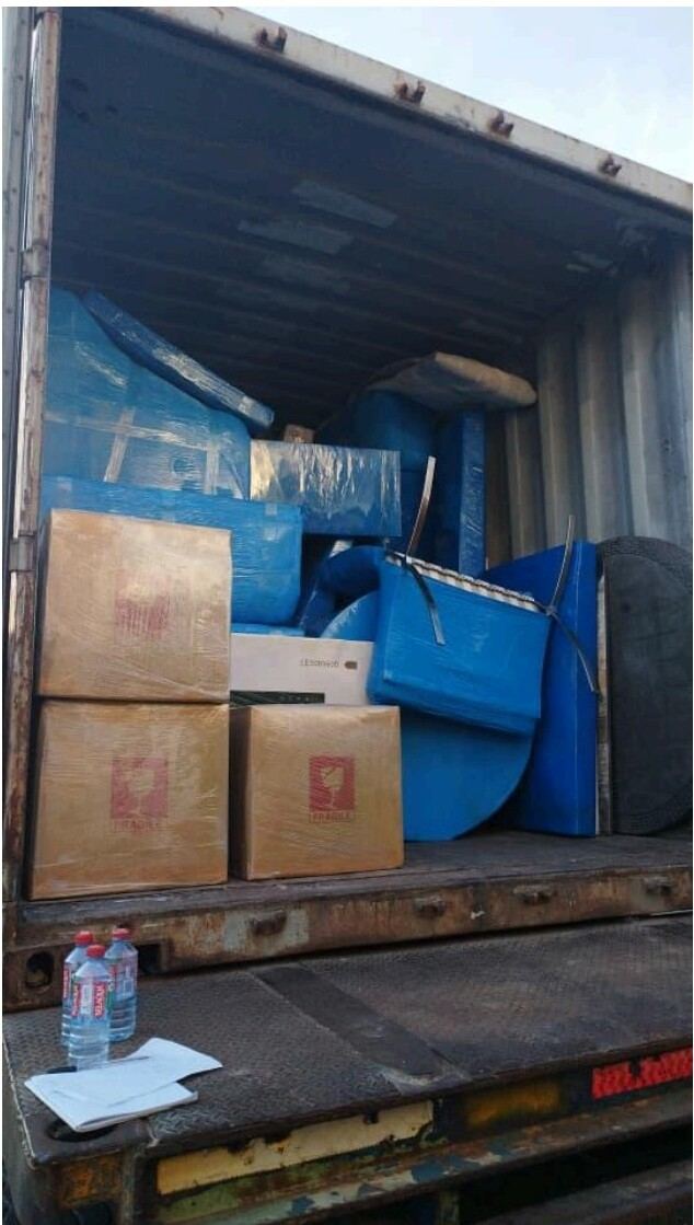 Personal effects wrapped for relocation